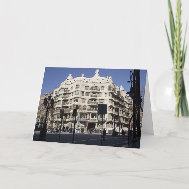 Barcelona, Spanien, Gaudi, Grußkarte Karte (Vorderseite)