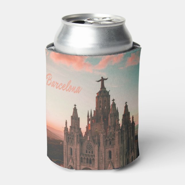 Barcelona Spanien Kirche Dosenkühler (Kanne Vorderseite)