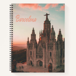 Barcelona Spanien Kirche Notizbuch