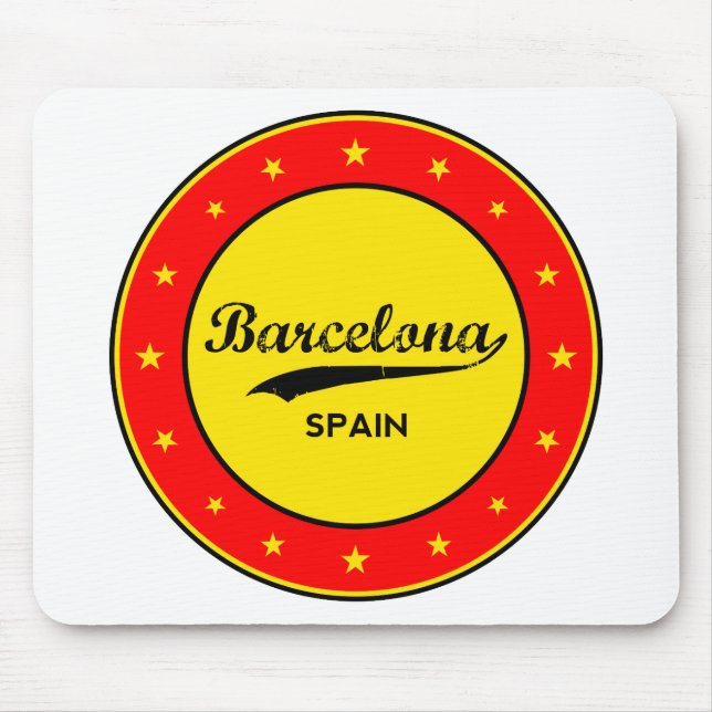Barcelona, Spanien, Kreis Mousepad (Vorne)