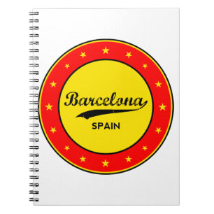 Barcelona, Spanien, Kreis Notizblock