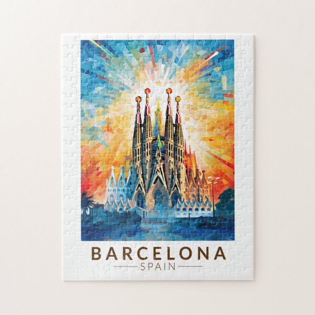 Barcelona Spanien La Sagrada Familia (Vertikal)