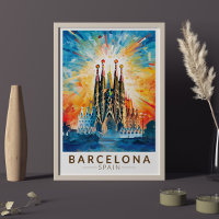 Barcelona Spanien La Sagrada Familia