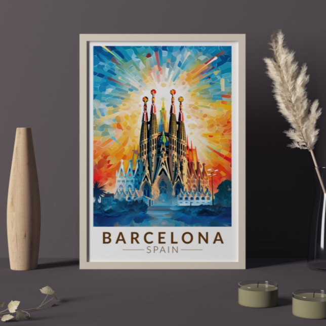 Barcelona Spanien La Sagrada Familia Poster (Von Creator hochgeladen)