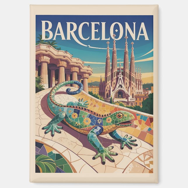Barcelona Spanien Magnet (Vorderseite)