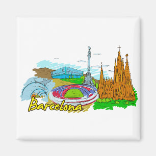 Barcelona - Spanien Magnet