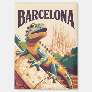 Barcelona Spanien Magnet