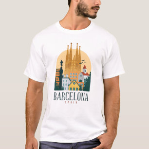 Barcelona Spanien Niedliches spanisches Reisegesch T-Shirt