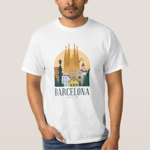Barcelona Spanien Niedliches spanisches Reisegesch T-Shirt
