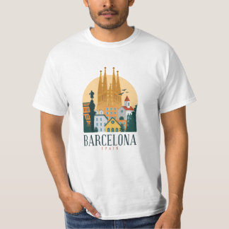 Barcelona Spanien Niedliches spanisches Reisegesch T-Shirt