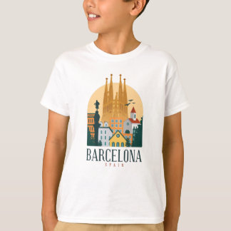 Barcelona Spanien Niedliches spanisches Reisegesch T-Shirt