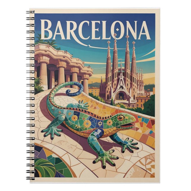 Barcelona Spanien Notizblock (Vorderseite)