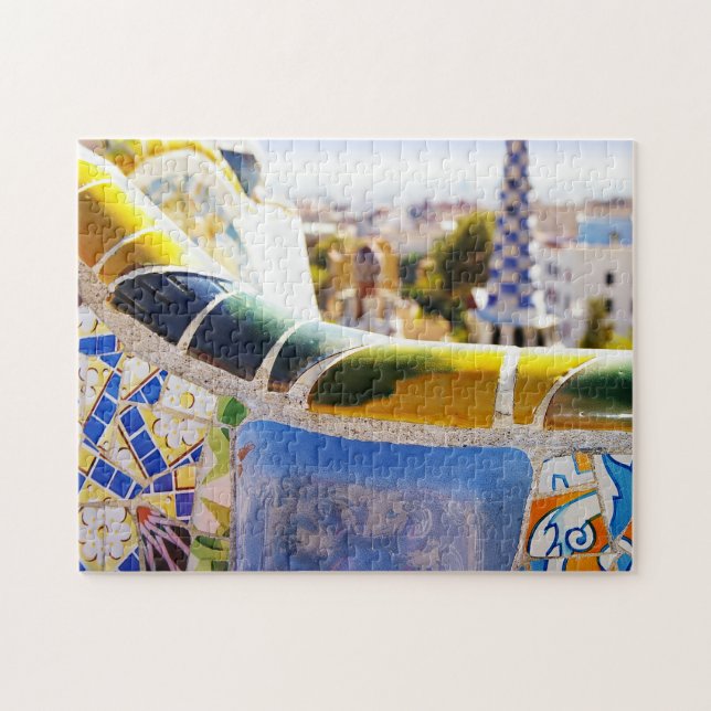 Barcelona Spanien Parc Guell Travel Foto (Horizontal)