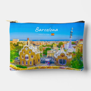 Barcelona, Spanien - Park Guell Gaudi Mosaik Zubehörtasche