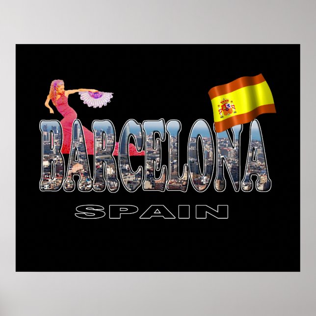 Barcelona Spanien Poster (Vorne)