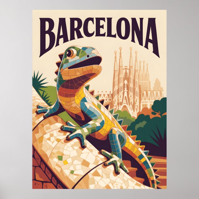 Barcelona Spanien Poster (Vorne)