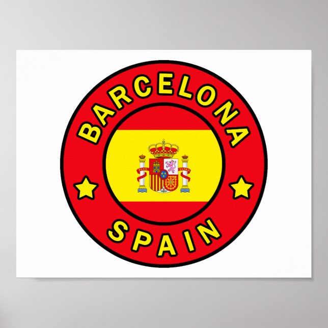Barcelona Spanien Poster (Vorne)