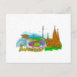 Barcelona - Spanien Postkarte