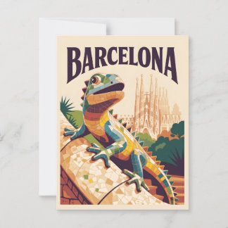 Barcelona Spanien Postkarte