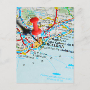 Barcelona, Spanien Postkarte