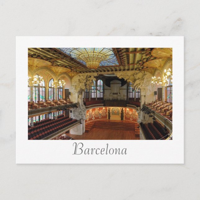 Barcelona, Spanien Postkarte (Vorderseite)
