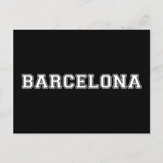 Barcelona Spanien Postkarte (Vorderseite)