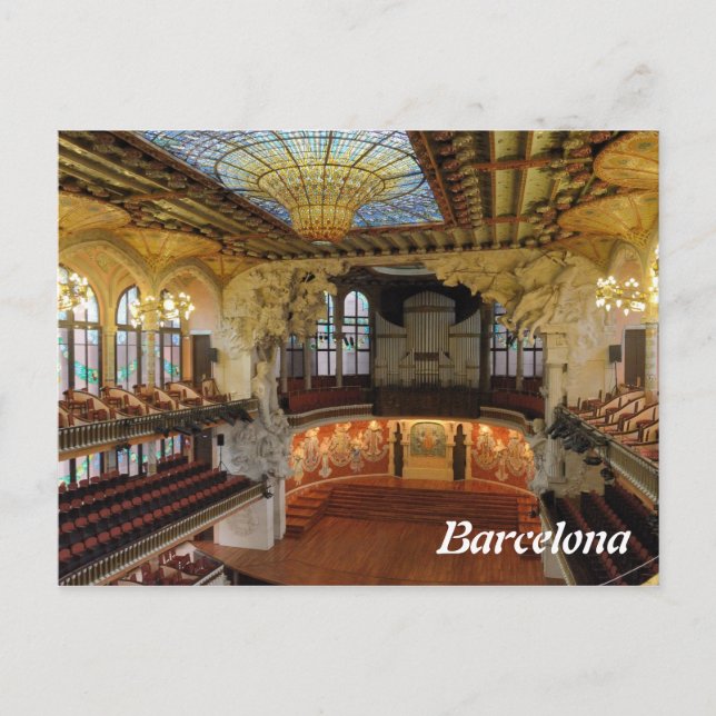 Barcelona, Spanien Postkarte (Vorderseite)