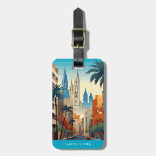 Barcelona Spanien Reise Gepäckanhänger
