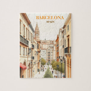 Barcelona Spanien Reise Kunst Vintage