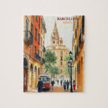 barcelona spanien Reise Kunst Vintage
