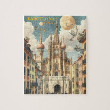barcelona spanien Reise Kunst Vintage