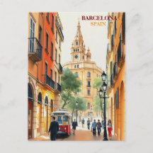 barcelona spanien Reise Kunst Vintage