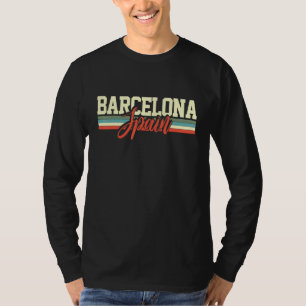 Barcelona Spanien Retro T-Shirt