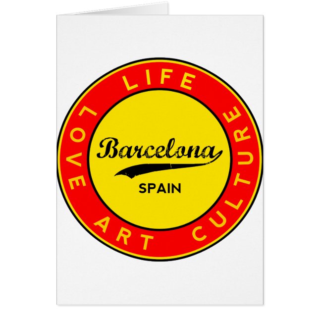 Barcelona, Spanien, Roter Kreis, Kunst (Vorne)