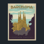 Barcelona, Spanien - Sagrada Familia Postkarte<br><div class="desc">Anderson Design Group ist eine preisgekrönte Illustrations- und Designfirma in Nashville,  Tennessee. Der Gründer Joel Anderson leitet ein Team talentierter Künstler,  um originale Posterkunst zu kreieren,  die wie Vintage Werbedrucke von den 1920er bis 1960er Jahren aussieht.</div>
