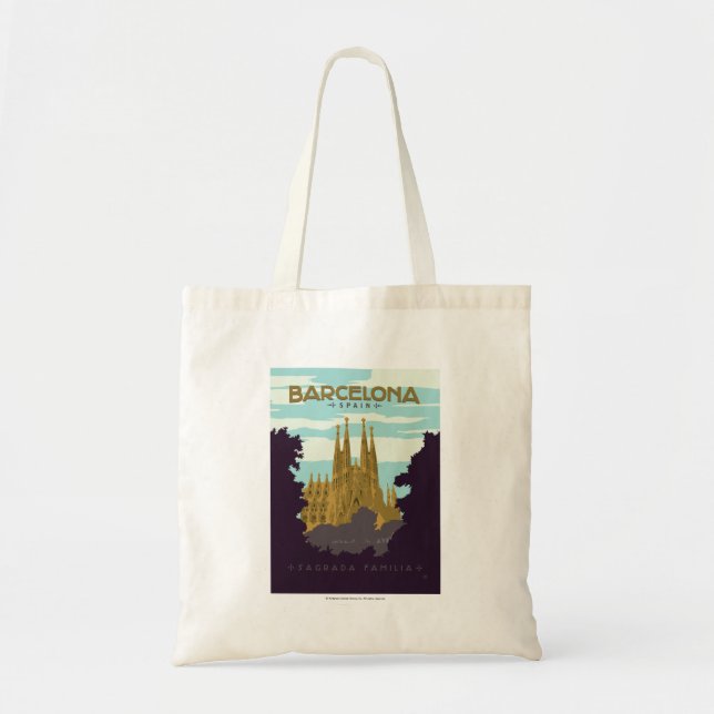 Barcelona, Spanien - Sagrada Familia Tragetasche (Vorne)