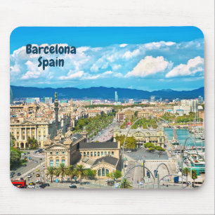 Barcelona, Spanien Schöne Aussicht Mousepad