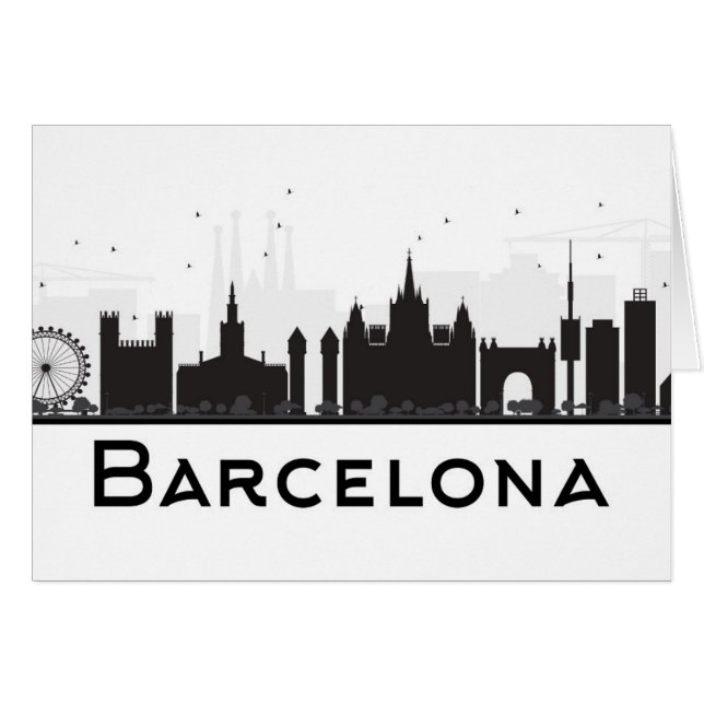 Barcelona, Spanien | schwarze u. weiße (Vorderseite (Horizontal))