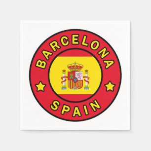 Barcelona Spanien Serviette