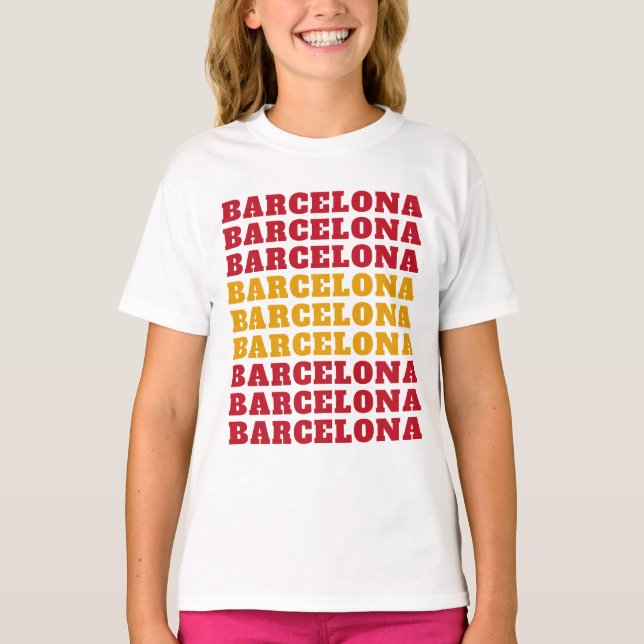 Barcelona Spanien Shirts und Jacken (Vorderseite)