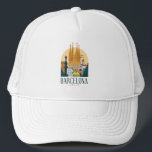 Barcelona Spanien Skyline Trucker Hat Truckerkappe<br><div class="desc">Atemberaubende und einzigartige Barcelona Spanien Skyline Trucker Cap zeigt die berühmten Sehenswürdigkeiten und Gebäude der spanischen Stadt. Ein großartiges Souvenirgeschenk für jeden Touristen,  Katalanen und jeden Liebsten. Kaufen Sie noch heute Ihren. Phantastische Polska Geschenkidee zum Geburtstag oder Weihnachten.</div>