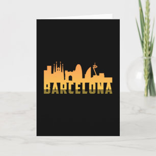 Barcelona Spanien Stadt Skyline Stadtansicht Lusti Karte