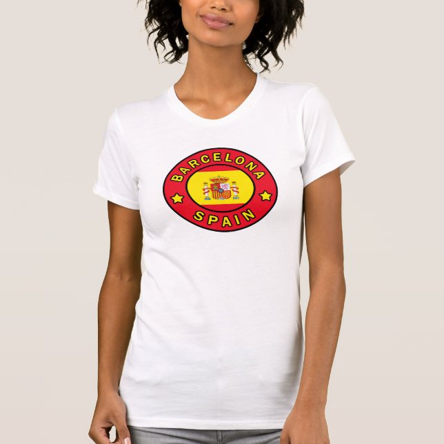 Barcelona Spanien T-Shirt (Vorderseite)