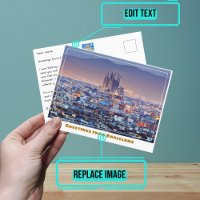 Barcelona Spanien - Überblick über die Sagrada Fam
