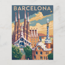 Barcelona Spanien vintage