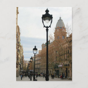 Barcelona Spaziergang - Portal del Angel Postkarte