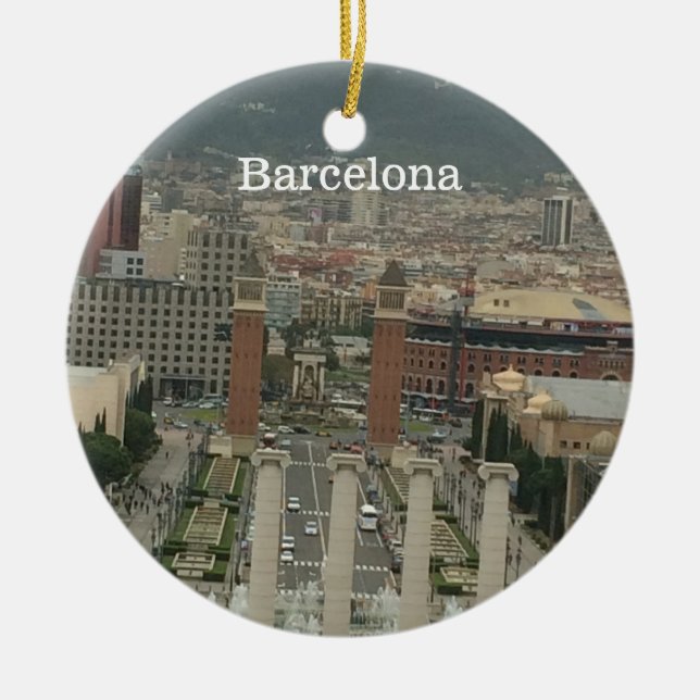 Barcelona Stadtbesichtigung Keramik Ornament (Vorne)