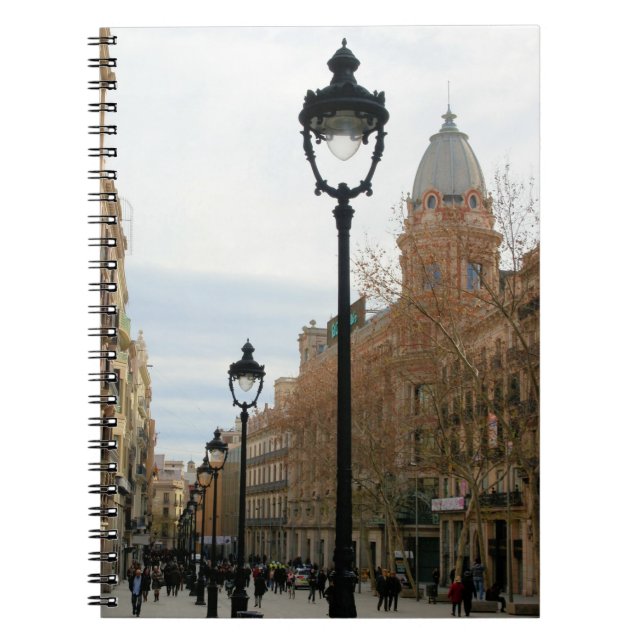 Barcelona Stroll - Portal del Angel Notebook Notizblock (Vorderseite)