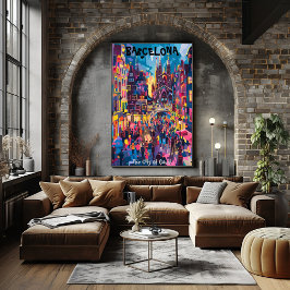 Barcelona: The City of Gaudí - Arte Contemporáneo Poster