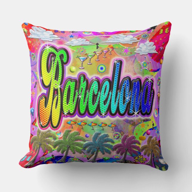 Barcelona Vista Express Pillow Kissen (Vorderseite)
